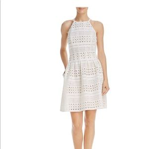 White lace Eliza J dress with tags